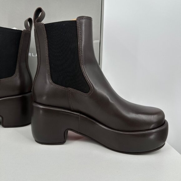 Everlane The Puffa Boot in Dark Brown size 8 Chelsea Ankle 3.25" Chunky Platform - Picture 3 of 10